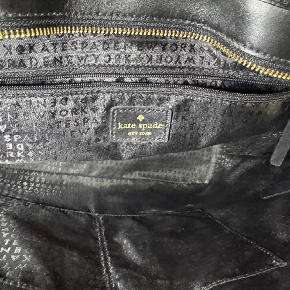 Kate Spade Black Leather Tote - Picture 6 of 6